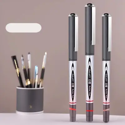 Snow White 166/155 Direct Liquid Rollerball Pen for Students, Exam Gel Pen, Large Capacity Pen for Practice Questions, Can Print Logo