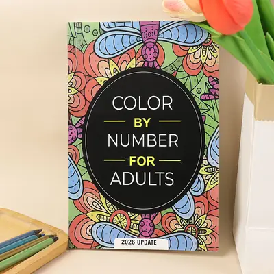 In-Stock Cross-Border Coloring Book for Adults to Relieve Anxiety and Stress, Unique Background Drawing Book for Men, Women, and Teenagers