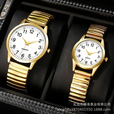 E-Commerce Hot-Selling Elderly Watch with No Adjustment Needed for the Strap, Large Numbers, Luminous Quartz Watch, Gift for the Elderly, Wholesale Wristwatches