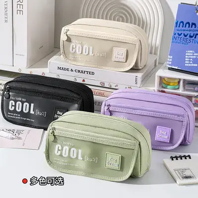 High-Looking, Simple Design, Niche Style, Large-Capacity Pencil Case