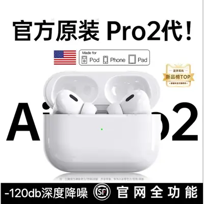 Cross-Border Hot-Selling Product: Huaqiangbei Bluetooth Earphones 5Th and 6Th Generation Pro2 Wireless Type-C with Long Battery Life, Noise Reduction, and Top-Notch Sound Quality