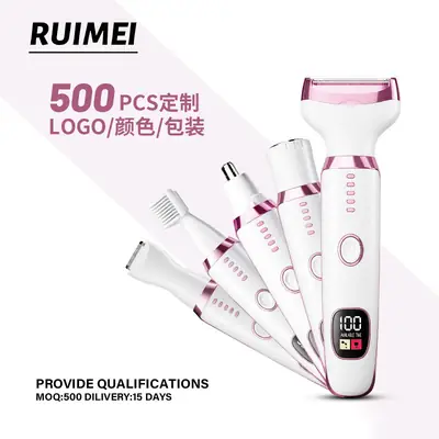 Five-In-One Hair Trimmer, Hair Removal, Body and Private Area Hair Removal, Private Clipper, Electric Shaver, Portable for Women