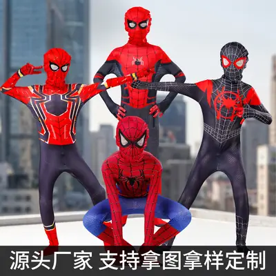 Spider-Man Tights Adult Cosplay Children's Miles Morales Hero Expedition Halloween Jumpsuit