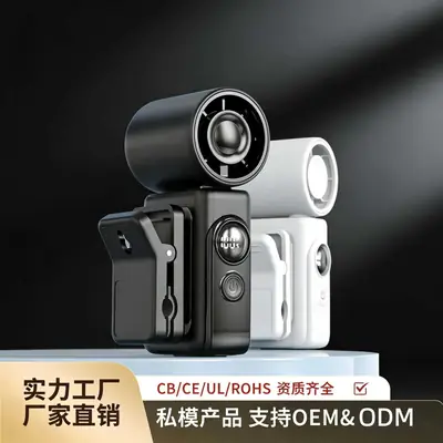 Cross-Border New Portable Clip-On Fan USB Rechargeable Portable Fan with Adjustable Wind Power Handheld Mini Fan