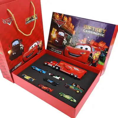 Cross-Border Cars 3 Alloy Sliding Non-Returnable Lightning Mcqueen and Mater Children's Toy Set Gift Box