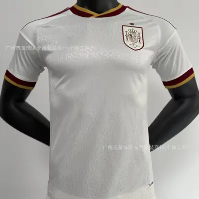 2627 World Cup Spain Home and Away Player Version Football Jersey New Short-Sleeved T-Shirt Cross-Border Shipping