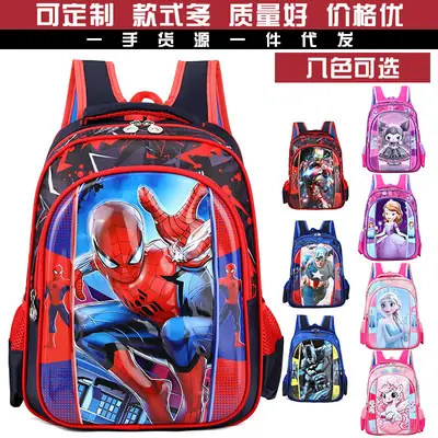 Cartoon Pattern Children's Schoolbag Large Capacity Primary School Boys and Girls Kindergarten Schoolbag Water-Repellent Cross-Border Backpack