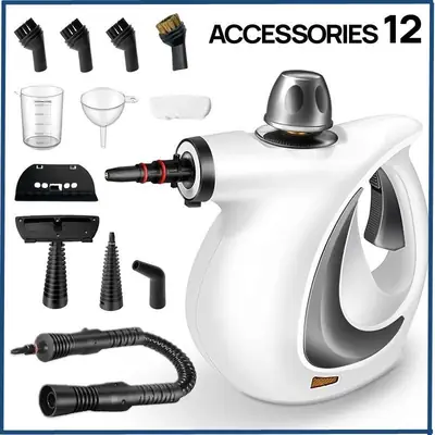 High-Temperature and High-Pressure Steam Cleaning Machine for Air Conditioners, Kitchen Range Hoods, and Household Grease Cleaning, Disinfection Cleaning 12-Piece Set