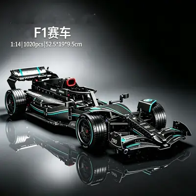 Cross-Border New Product F1 Formula Racing Car Building Blocks Remote Control Sports Car Technology Mechanical Set Children's Assembly Toys for Boys