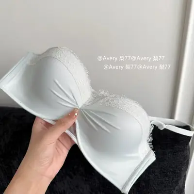 "Twilight Star Spirit" Eyelash Lace~ Three-Dimensional Half-Cup Bra for Women with Small Busts, Push-Up and Lift-Up Effect, Enhancing Appearance