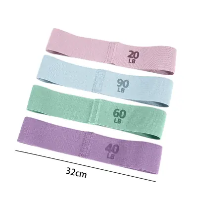 Yoga Knitted Elastic Band Fitness Resistance Band Resistance Circle Strength Training Poundage Stretching Loop Knitted Band