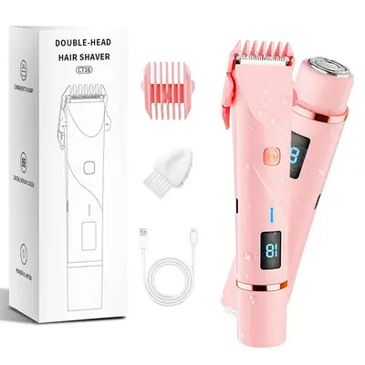 Cross-Border Electric Shaver with Display Screen, Private Area Hair Removal Device for Women, Pubic Hair Trimming and Shaving Instrument, New Model from the Manufacturer