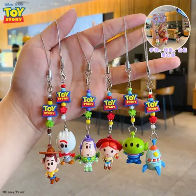 Authentic Toy Story Series Beaded Cute Keychain Pendant Creative Exquisite Bag Decoration Student Gift
