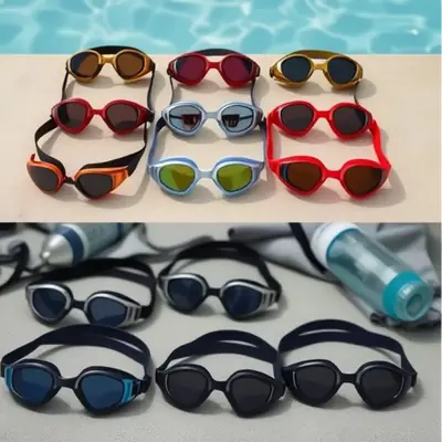 Silicone Electroplated High-Definition Waterproof and Anti-Fog Adult High-Definition Men's and Women's Myopia Large-Frame Swimming Goggles Professional Equipment
