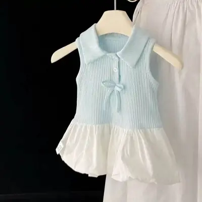 Girls' Toddler Academy Summer Tutu Skirt 2026 New Cute Romper Dress Baby Sweet Flower Bud Skirt