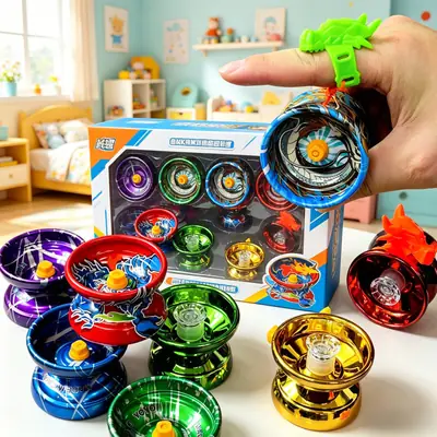Children's Alloy Yo-Yo Toy Automatic Recovery Yo-Yo Boys' Competitive Competition Yo-Yo Street Vendor Wholesaler