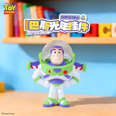 Authentic Toy Story Keychain Cartoon Cute Buzz Lightyear Action Figure Keychain Bag Pendant