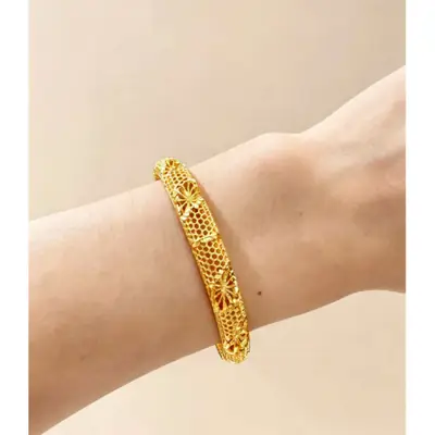 CADILO New Cross-Border Snap-Open Bracelet for Women, Fashionable Sand Gold Fashion Jewelry Wholesale Snap-Open Bracelet
