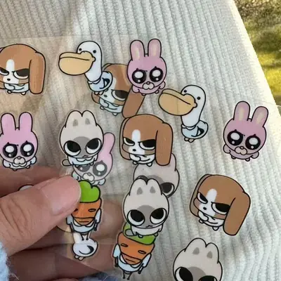 Siamese Chirupbi Geodong Transfer Stickers Cute 3D Stereo Headphone Camera Notebook Water Cup DIY Decoration