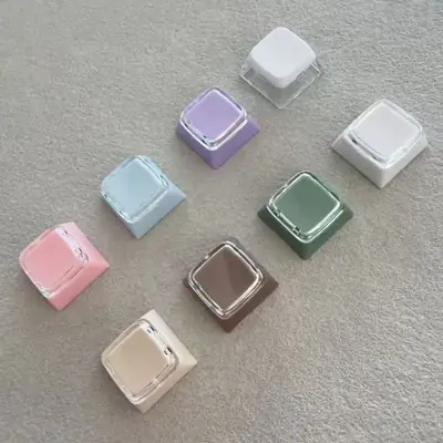 High-profile border accessories suitable for keyboard switches, multi-color simple cross-key customization keycaps, mechanical transparent
