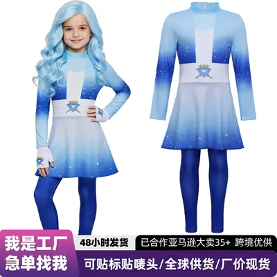 Halloween Descendants Evil Wonderland Chloe cosplay dress Cinderella daughter stage costume