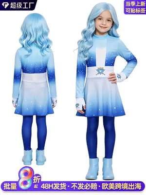 Amazon Descendants 5 Dark Wonderland Chloe Cosplay Costume Cinderella's Daughter Halloween Stage Performance Costume