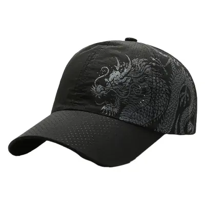 Quick-Drying Baseball Hat Men's Summer Outdoor Sports Sun Protection Breathable Hole Sun Hat Korean Style Casual Sunshade Peaked Cap