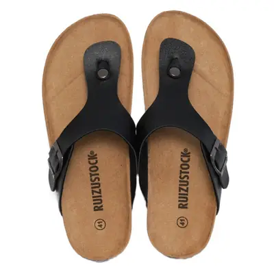 Wise Foot Couple Cork Slippers Men's Summer Sandals and Slippers Korean-style Fashionable Sandals Casual Flip-Flops for Women