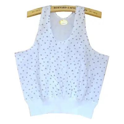 Middle-aged and elderly summer cotton Women's small vest loose plus fat size undershirt old lady