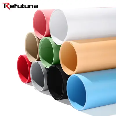 Rui Fu Tu 70*140cm shooting background board photography PVC frosted board background cloth solid color product shooting props