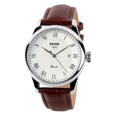 Skeena Women's Quartz Watch Black Genuine Leather Strap
