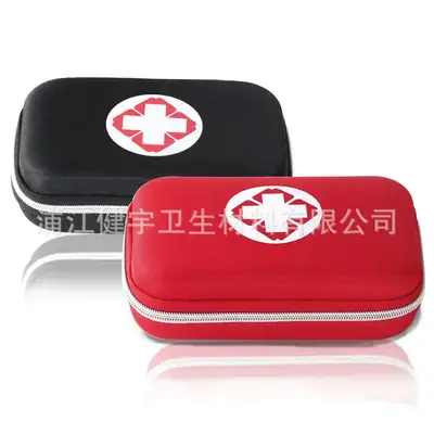 Portable First Aid Kit Black Car Emergency Rescue Kit