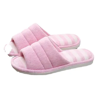 is soft home couple indoor wooden floor slippers women Caterpillar sweat cloth silent thick bottom washed slippers for men and women
