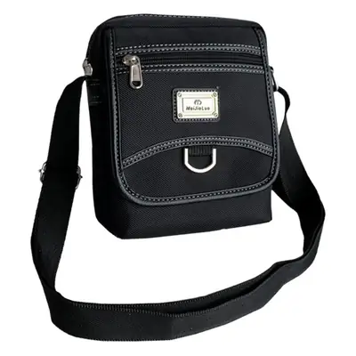 Korean Men's Oxford Cloth Crossbody Bag Brown Small