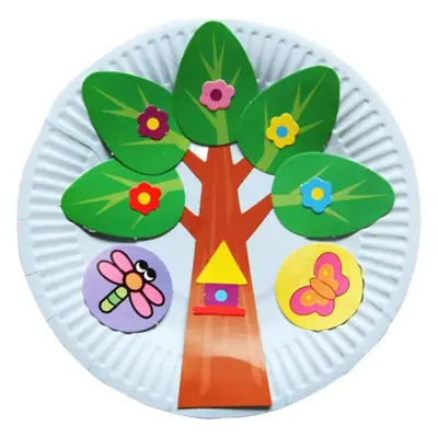 Kids Rocket & Space Plate Painting DIY Paper Plate
