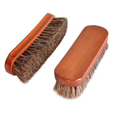 Large Solid Wood Horse Brush for Cleaning and Polishing