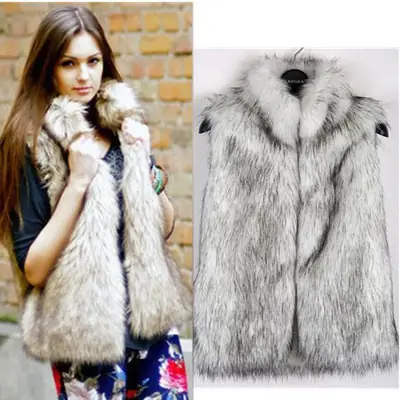 Imitation Fur Vest for Men Winter Warmth