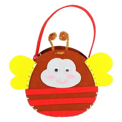 Children's Cupcake Paste Handbag Pink Non-Woven