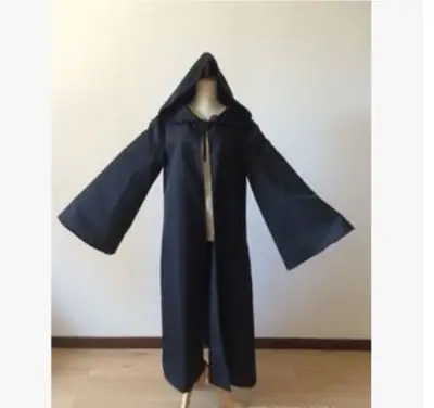 Star Wars Cloak Black Warrior Jedi Samurai Costume