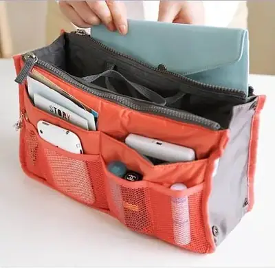 Double Zipper Makeup Wash Bag Thickened Multifunctional Storage