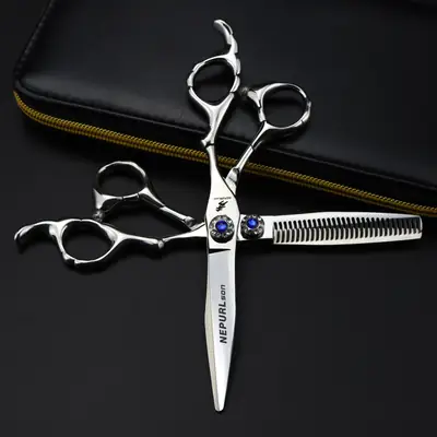 6.0 Thick Gem Hairdressing Scissors Set