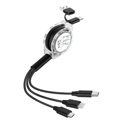 One-to-three Retractable USB-C Cable for Android 3-in-1 Gift