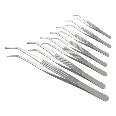 304 Stainless Steel Fish Tank Tweezers Round Elbow