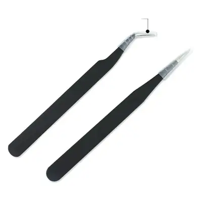 Stainless Steel Tweezers Storage Bag Red Pink