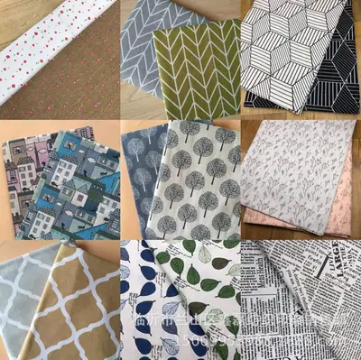 Directly Supplied from the Manufacturer Linen Fabrics Linen Printing Two Colors