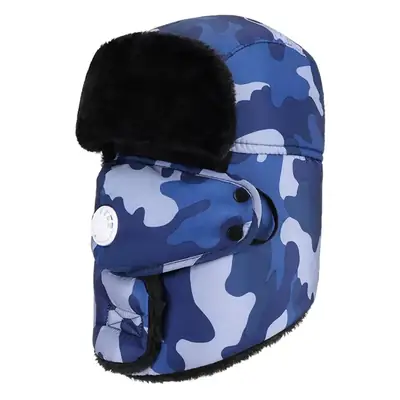 Women's Winter Neck Warmers Deep Blue Warm Fleece