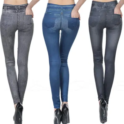 Seamless Leggings Tights for Women Grey Blue Black High Heel