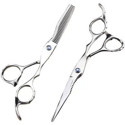 6.0-inch Sapphire Hair Scissors Barber Tooth Thinning