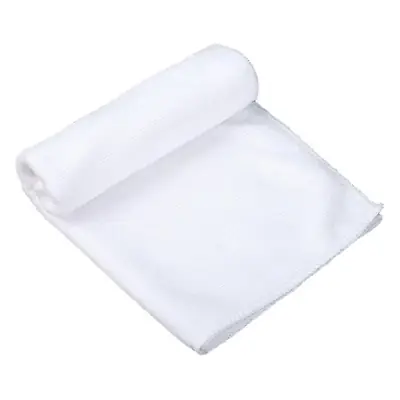 White Cross-Border Square Towel 180g