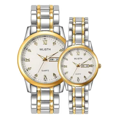 Women's Gold Silver Quartz Watch Waterproof Business Classic